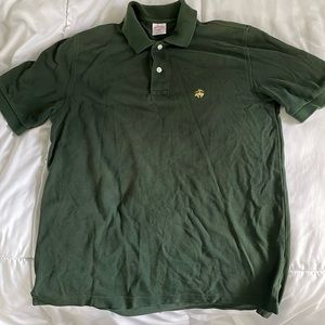 Golden fleece, pine green polo shirt